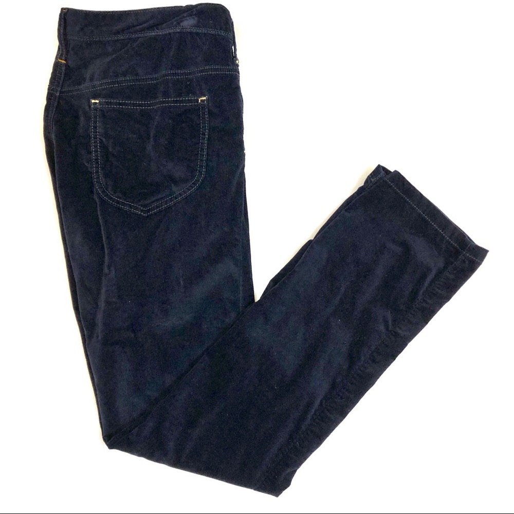 Free People Velvet Jeans Navy Blue Size 8